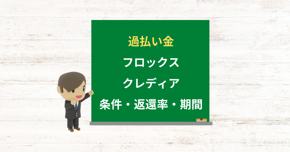 フロックス(クレディア)の過払い金請求ができる条件・返還率・期間