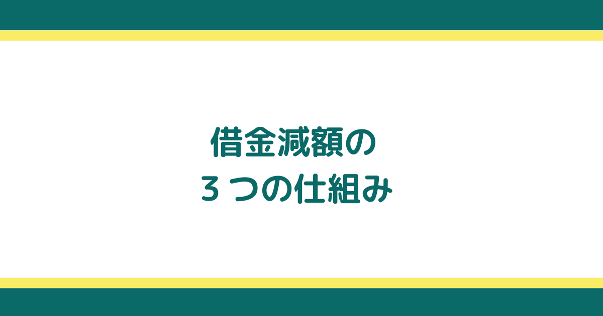 借金を減額する仕組みと借金減額診断のからくり